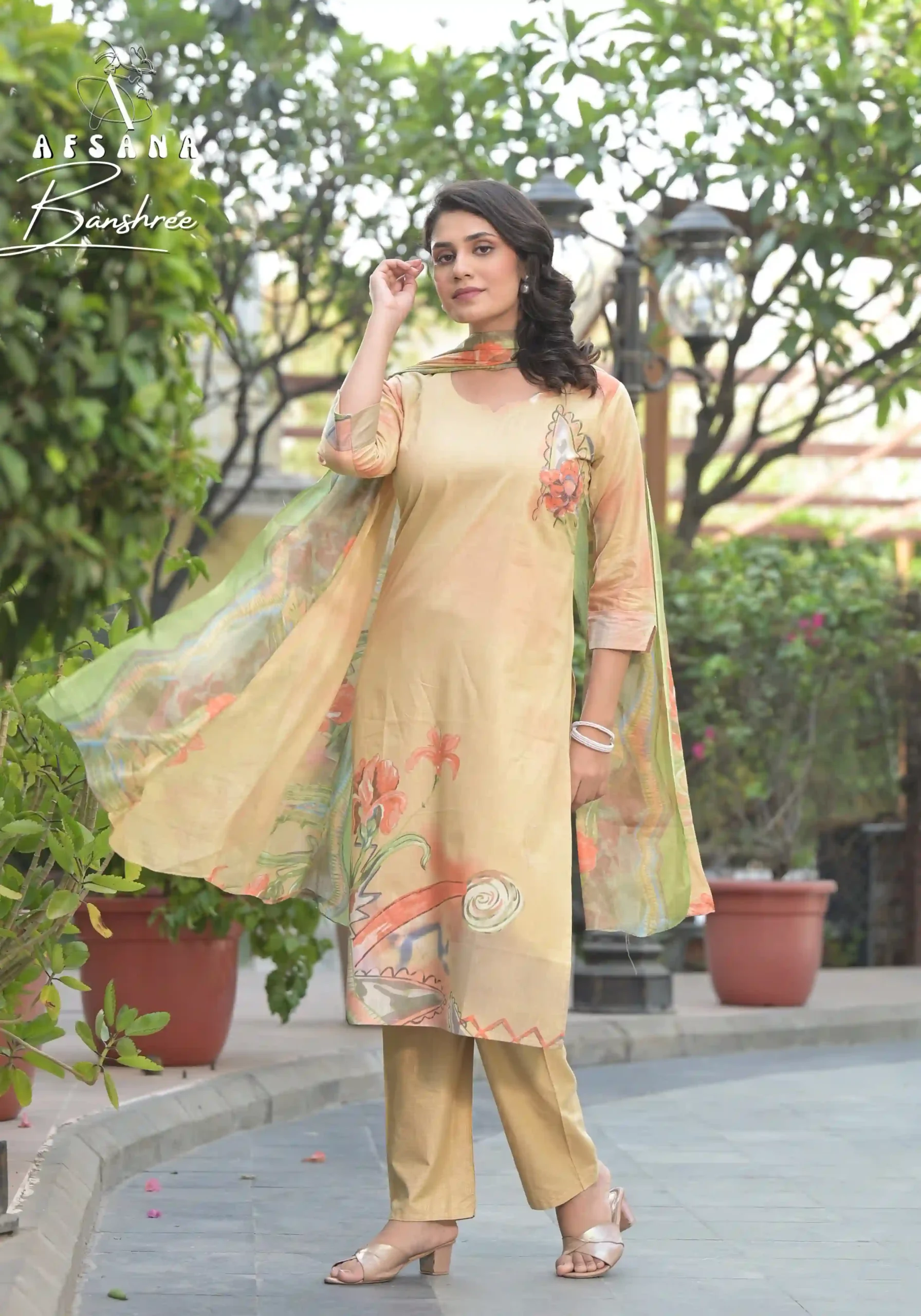 Afsana Banshree Camrik Cotton Wholesale Readymade Salwar Suit Catalog — Wholesale Salwar Suits, Shree Fabs wholesale from Surat — view 4